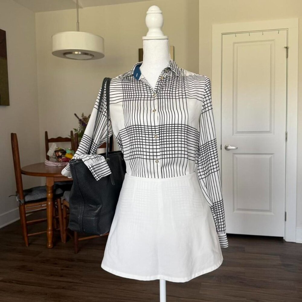 Banana Republic Striped Button Up Blouse